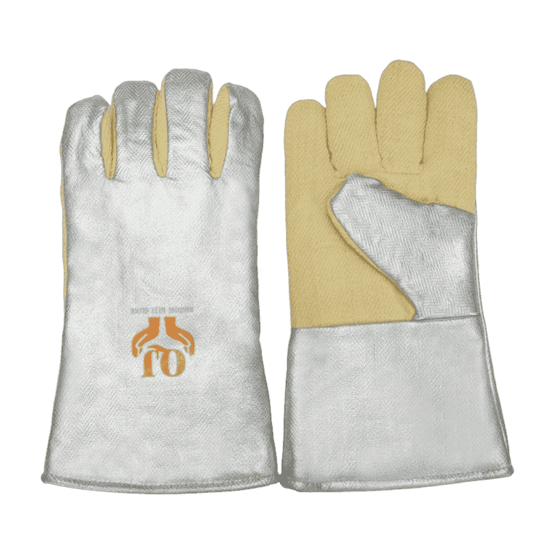 Mănușă aluminizată de protecție la căldură aramidă Mănușă aluminizată de protecție la căldură aramidă